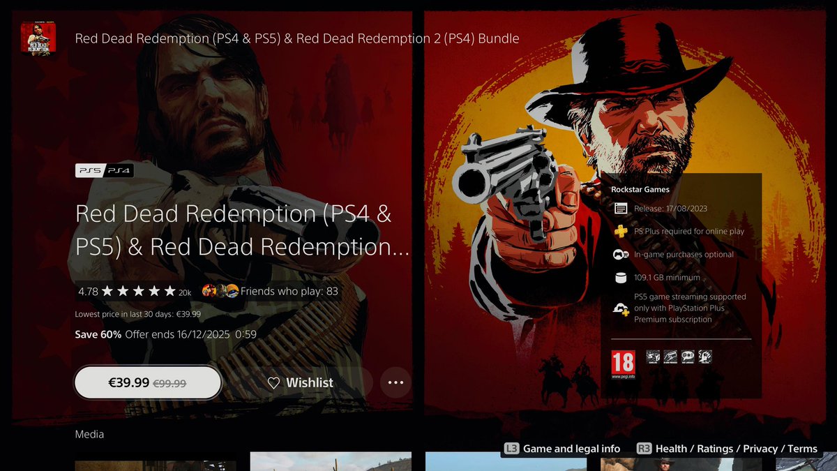 A bundle where a 15 year old game has a Ps5 60fps Enhanced free version and where a fourth best selling game on the planet doesn't