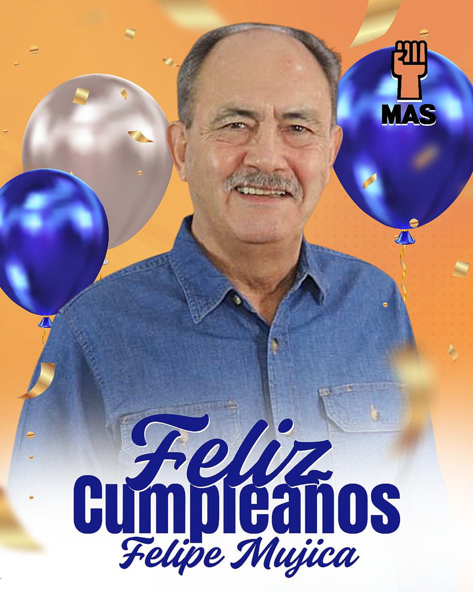 Desde la Dirección Nacional del MAS queremos felicitar a nuestro secretario general nacional, Felipe Mujica.

¡Un abrazo, felicidades! 👏🏻🥳🎉