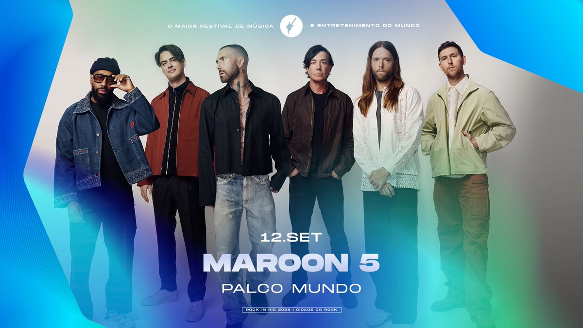 rockinrio's tweet image. Um sábado estrelado do jeitinho que a gente gosta! 🤩
Dia 12.SET a Cidade do Rock vai ferver com @maroon5, @ddlovato, @mumfordandsons e @joaogomescant0r!
 
Antecipe seu cadastro na @ticketmaster e garanta seu Rock in Rio Card no dia 09.DEZ, às 19h. Te vejo lá! #RockinRio2026