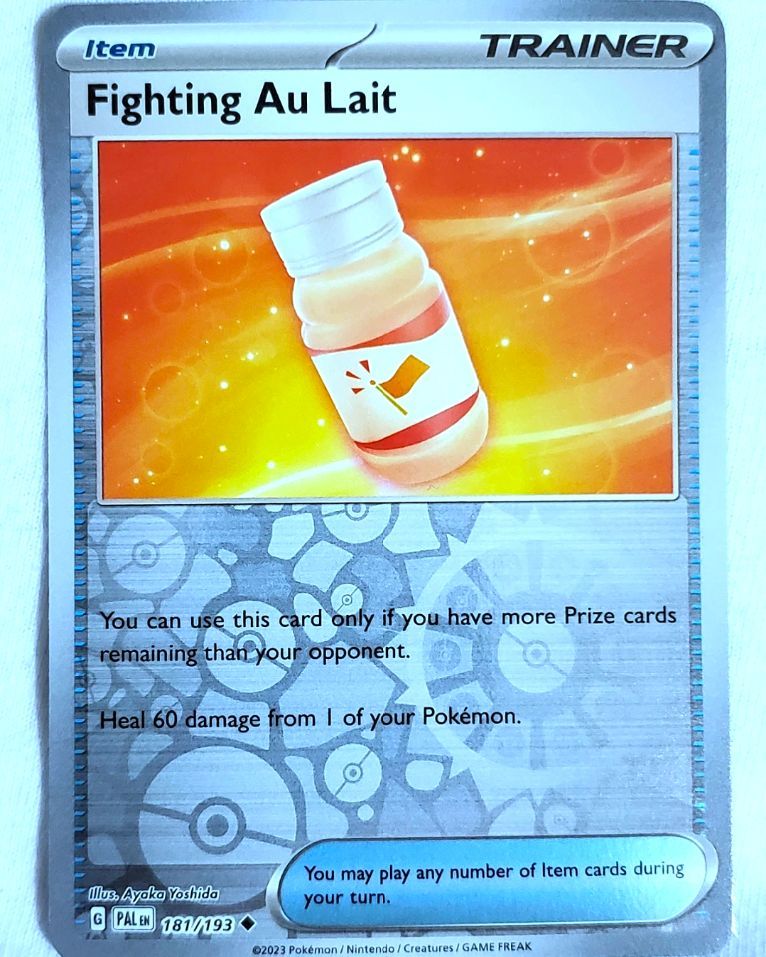 thriftx3's tweet photo. Fighting Au Lait 181/193 Reverse Holo Paldea Evolved TCG Pokemon .01 cent auctions!
๐ https://t.co/zS91qxr09L
#pokemontcg, #pokemoncards, #tcg, #tradingcards, #pokemoncommunity, #pokemoncollector, #reverseholo, #fightingaulait, #paldeaevolved, #pokemon https://t.co/X3bgGfBqF7