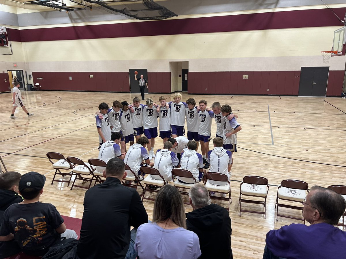 robrash's tweet image. Watching some freshmen basketball 🏀 tonight vs St. Charles West. Currently tied up 26-26 at the half… let’s go Trojans! (@tbhs_ad @TBHS_Boys_Hoops)