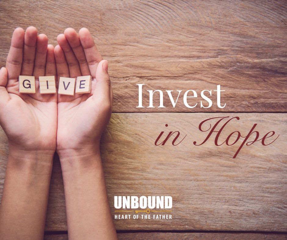 On this Giving Tuesday, join with Heart of the Father Ministries and invest in the hope that Jesus brings.  Partner with us or make a one time donation online.  
shorturl.at/la8SW
#unbound #freedom #givingtuesday #annualappeal