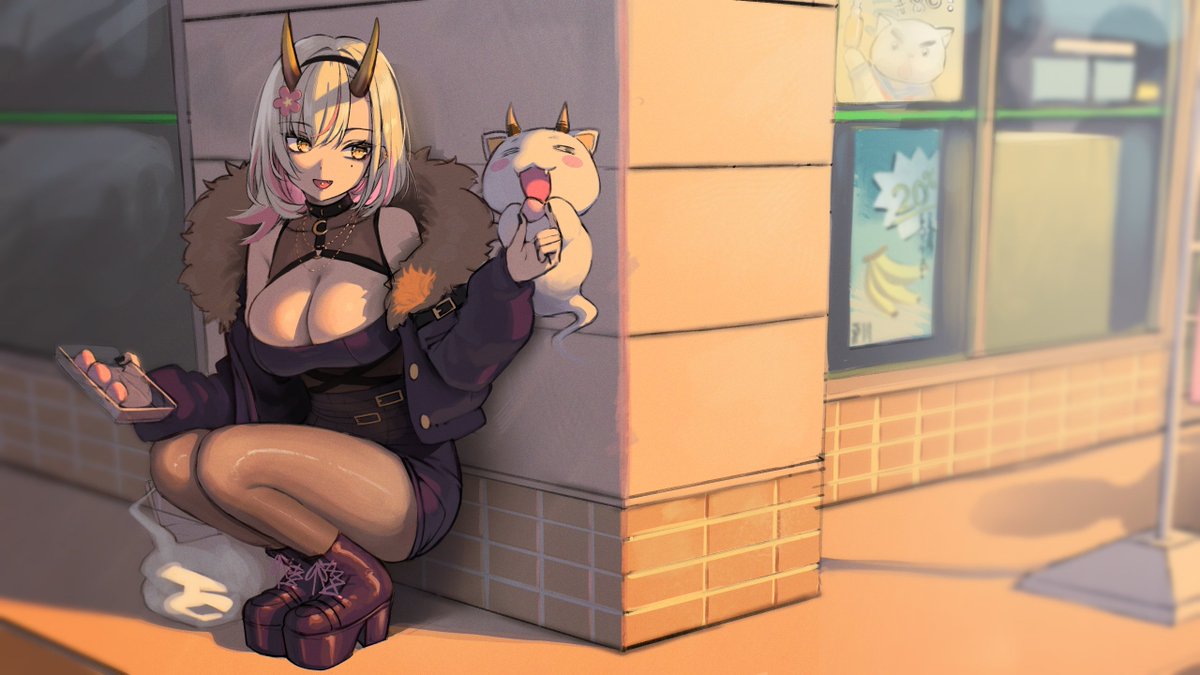 Don't forget to get a snack for your local Konbini cat!
🐱❤️