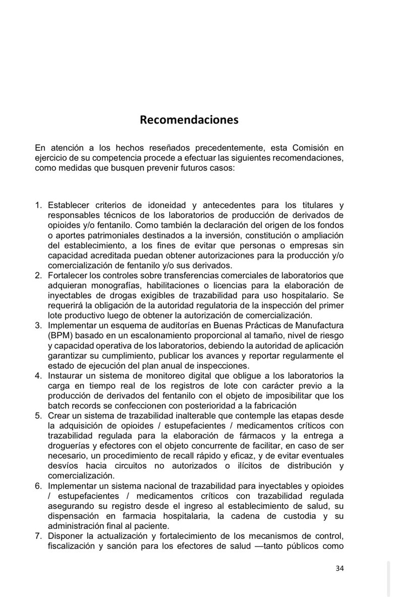 vtolosapaz's tweet photo. El informe que firmamos hoy en la Comisión Investigadora incluye un conjunto de 20 recomendaciones claves para evitar que una tragedia como la del fentanilo contaminado vuelva a repetirse en nuestro país. 

Quiero agradecer especialmente a mis colegas y autoridades de la comisión, @MonicaFein y @SilvanaGiudici, por el trabajo serio y responsable que nos permitió dejar de lado las diferencias políticas y poner en el centro a las víctimas, a sus familias y a la urgente necesidad de mejorar el Estado.

Estos 20 puntos, construidos con consenso, marcan un camino claro: serán la base de las leyes que debatiremos y sancionaremos en 2026, fortaleciendo los controles, la trazabilidad, la vigilancia sanitaria y el rol de organismos claves como la ANMAT.