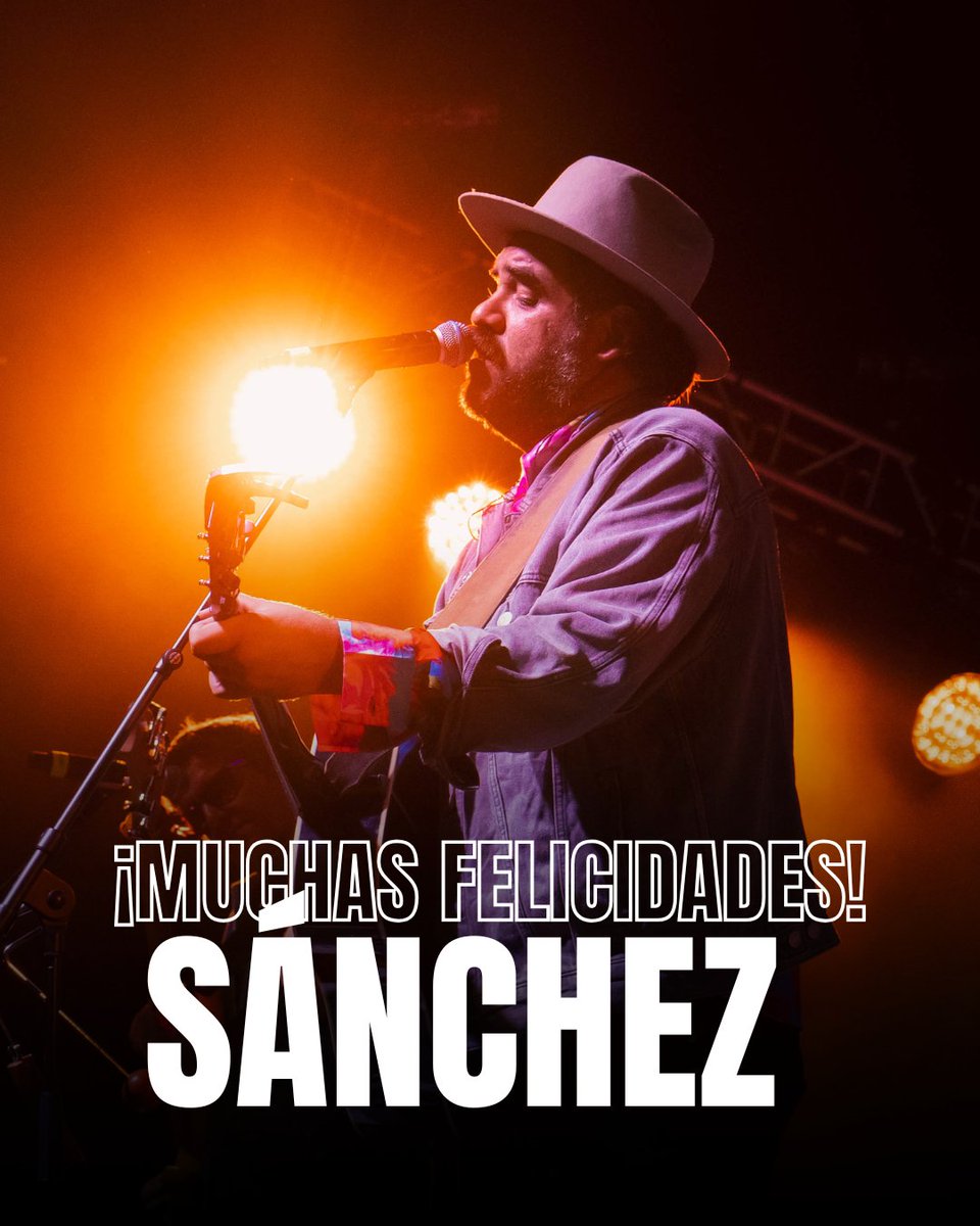 LosClaxons's tweet photo. Claxoneros, échenle amor al maestro @sunchasesanchez, que hoy cumple años! Te queremos, bro. Que vengan más canciones, más historias, más giras y más risas juntos. 💛🥂
#LosClaxons https://t.co/mEVUNbz4ru