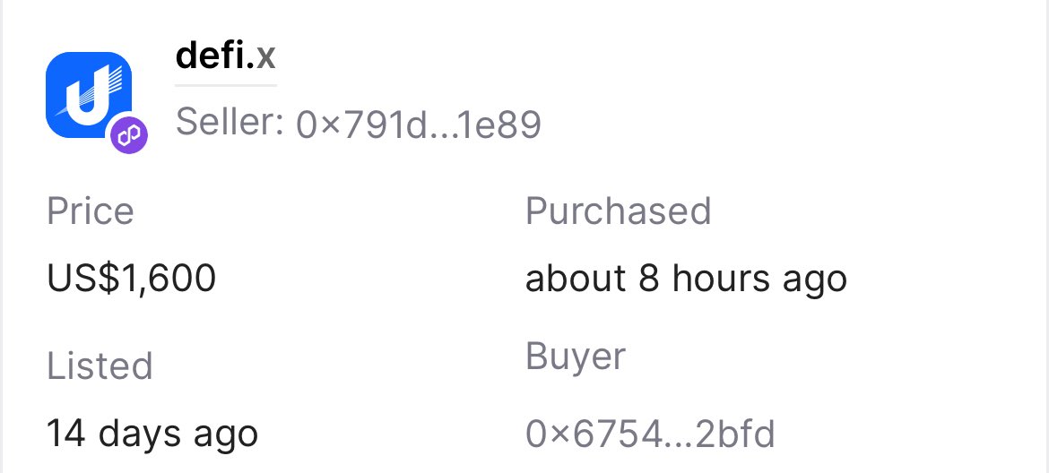 <a href="/mjdomainer/">Matthew John</a> <a href="/unstoppableweb/">Unstoppable Domains</a> <a href="/PopDomains_x/">popdomains.x</a> <a href="/ChessurNFT/">chessur.x | .eth</a> <a href="/sandy_carter/">Sandy.agi; gm.Brave</a> <a href="/enstroll/">anorak.x</a> <a href="/DomainDegen/">Stefan.agi | cake.domains</a> <a href="/JohanPoyhonen/">Poyhonen.x | Ideas.x | Product.x</a> <a href="/Ohh_Mr_Silver/">1.x</a> <a href="/KryptoRecht/">Krypto@Recht</a> <a href="/d3g3n_x/">d3g3n.x | d3g3n.crypto | sg.sats</a> <a href="/KintsugiGlobal/">Kintsugi Global</a> <a href="/vidaaustera/">vidaaustera.x ✠</a> <a href="/CryptoBora417/">cryptobora | .x | .onchain | .brave | 🟦</a> <a href="/Collector7NFT/">X.X</a> <a href="/_realCryptoCat/">cat.crypto 🐈✨</a> <a href="/Harlemstuntman/">StuntGuy.x</a> <a href="/opensea/">OpenSea</a> <a href="/ishmilly/">Ishmilly</a> <a href="/cryptodomainzz/">cryptodomainzz</a> Defi.x sold ➡️$1600 on <a href="/unstoppableweb/">Unstoppable Domains</a> 

List now…
The coming years will be interesting