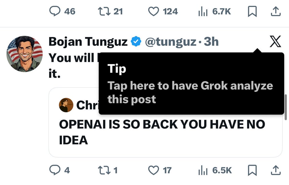 these grok pop-ups aren’t working for me
I actually like grok as a tweet explainer from time to ti