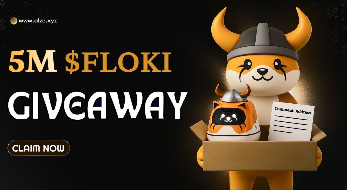 0xAlze's tweet image. 🐮5M $FLOKI GIVEAWAY!🔥

🔁RT &amp;amp; Comment Wallet Address ⬇️

 Ends in 24 hours!⏳