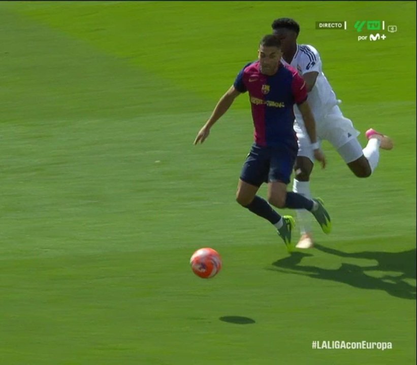 BarcaTimes's tweet image. Yeah, this is La Liga. A league that runs exactly the way you order it to.

Thanks for the second point, it matches this foul by Tchouameni on Ferran perfectly.
