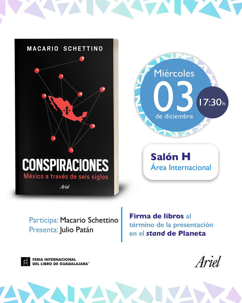 ¡Los esperamos mañana en la presentación del nuevo libro de Macario Schettino (<a href="/macariomx/">Macario Schettino</a>) en la @FilGuadalajara! 📖