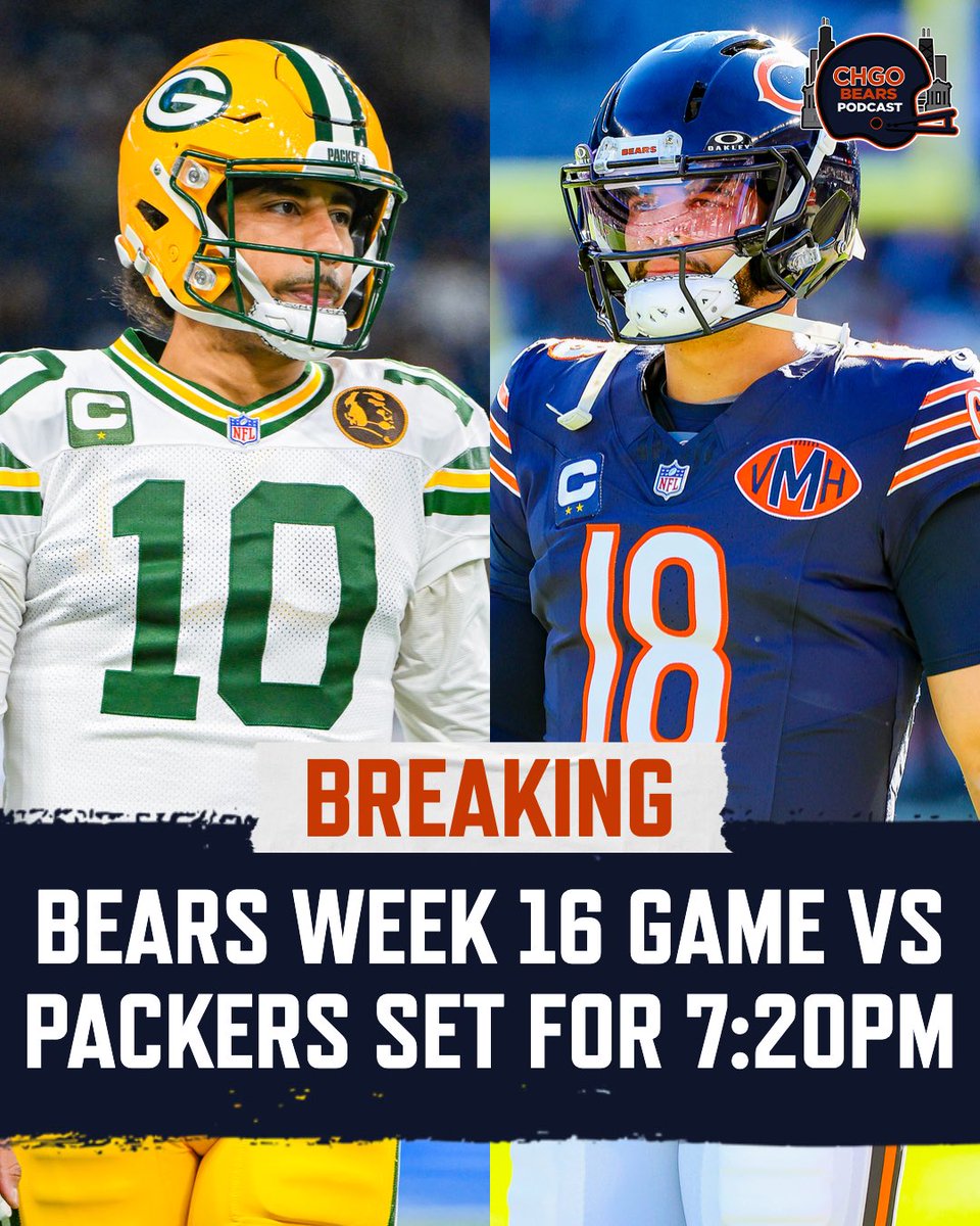 CHGO_Bears's tweet image. NFC NORTH SHOWDOWN ON PRIME TIME🔥