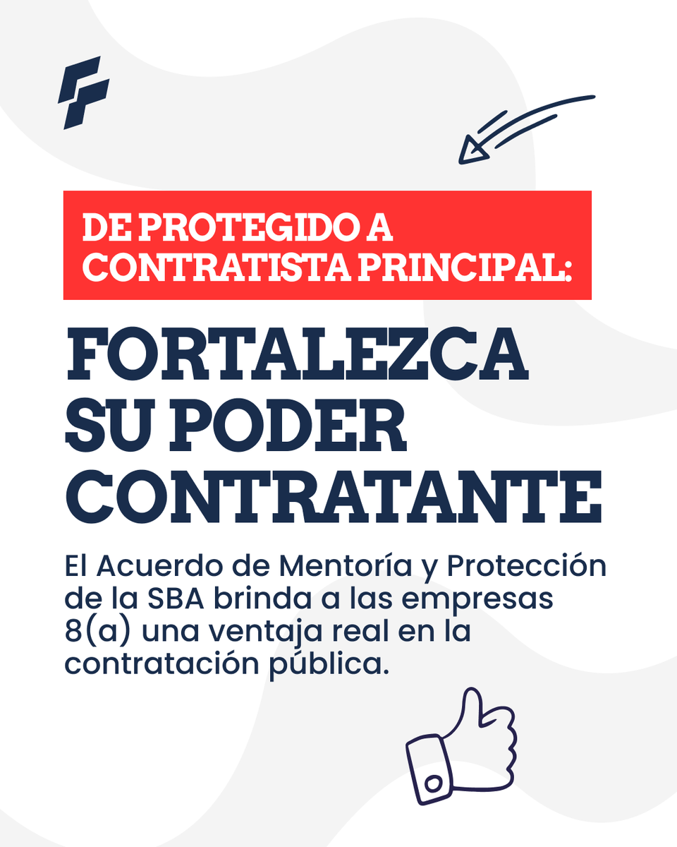 federal_filing's tweet photo. El Acuerdo de Mentor-Protegido de la SBA ofrece a las empresas 8(a) una verdadera ventaja en la contratación gubernamental.

Esto es lo que ofrece:
🔹 Experiencia en licitaciones, cumplimiento y operaciones
🔹 Empresas conjuntas con mentores experimentados
🔹 Oportunidades de crecimiento financiero y de infraestructura
🔹 Mayor competitividad en la contratación federal
En Federal Filing, guiamos a las empresas en el proceso de solicitud y las conectamos con los socios adecuados.

📩 Hablemos hoy mismo sobre cómo puede aprovechar esta ventaja.
👉 https://t.co/BNE3Ezeprs

#SBA #8aProgram #GovCon