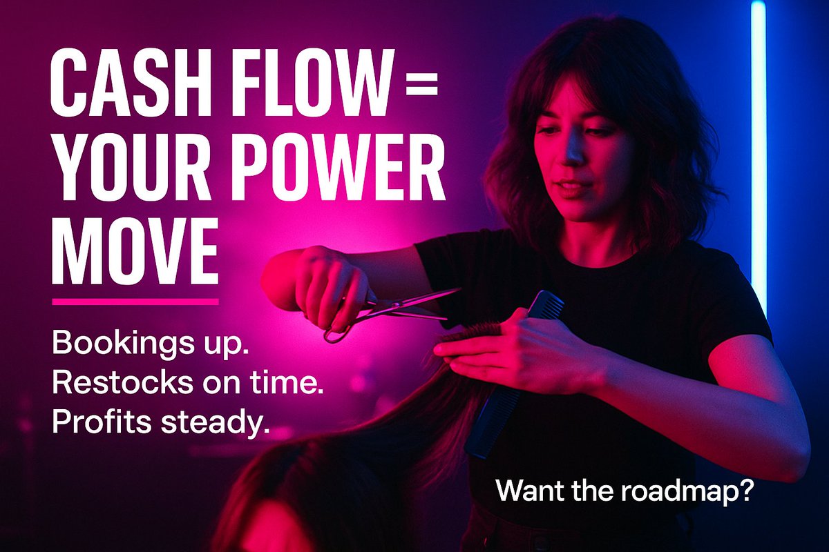 talk2cc's tweet image. Beauty + wellness owners: cash flow is your business’s lifeline.
From booking cycles to product restocks, small gaps add up fast. 
Strong cash-flow habits help you stay profitable year-round.
Want a simple roadmap?
 Grab the guide! &amp;gt; na2.hubs.ly/H02kPbT0
#completecontroller