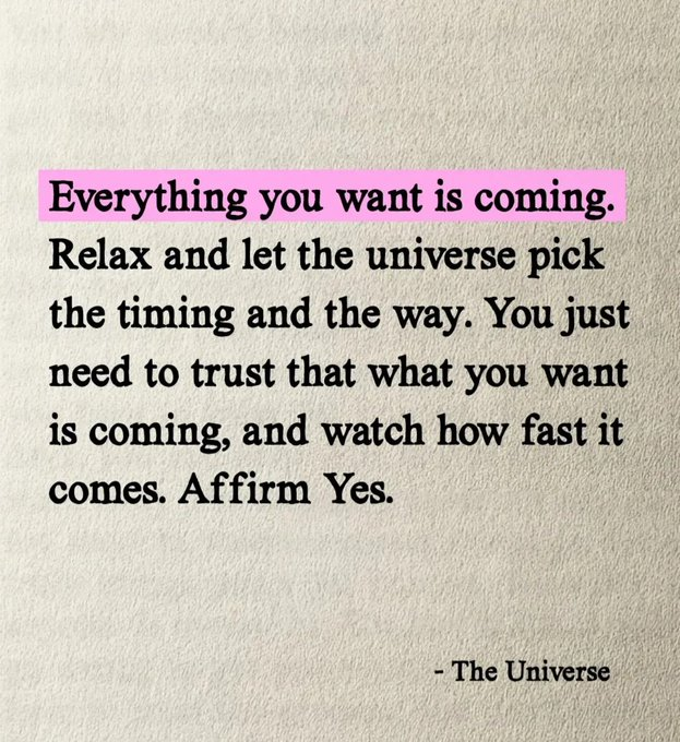 Universe_Harmon's tweet photo. Everything you want is coming. https://t.co/Mfu3ip8fne