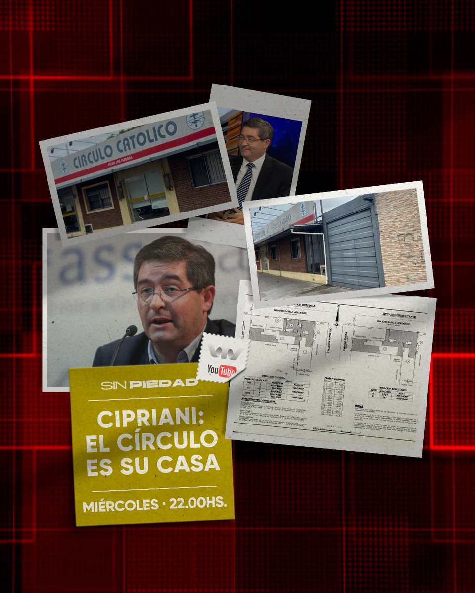 ¿REALMENTE CIPRIANI NO TUVO NADA QUE VER CON EL CÍRCULO CATÓLICO MIENTRAS FUE PRESIDENTE DE ASSE?

Mañana <a href="/EPreve/">Eduardo Preve</a> trae cositas a las 22:00H por <a href="/VTVuruguay/">VTV Uruguay</a> 😎

<a href="/diegodelacurva/">Min. Diego González González</a> <a href="/maxipt/">maximiliano perez</a> <a href="/javiermaximo56/">Javier Máximo Goñi</a> <a href="/marianapiriz_24/">Mariana</a>