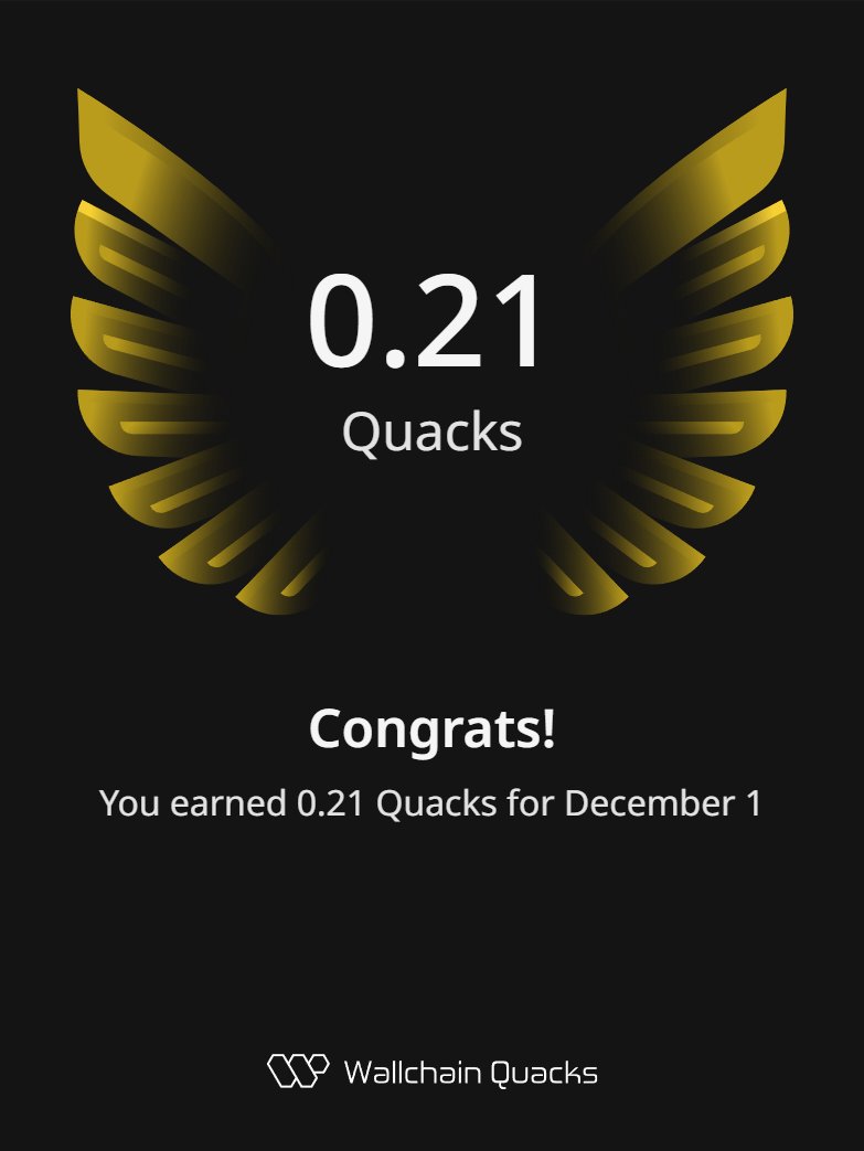 0xChubaMaks's tweet image. GM
Just earned 0.21 Quacks on @wallchain in one day 🦆

Turn insights into rewards and climb the leaderboard 🥇

Use my referral link – quacks.app/?ref=0xChubaMa…