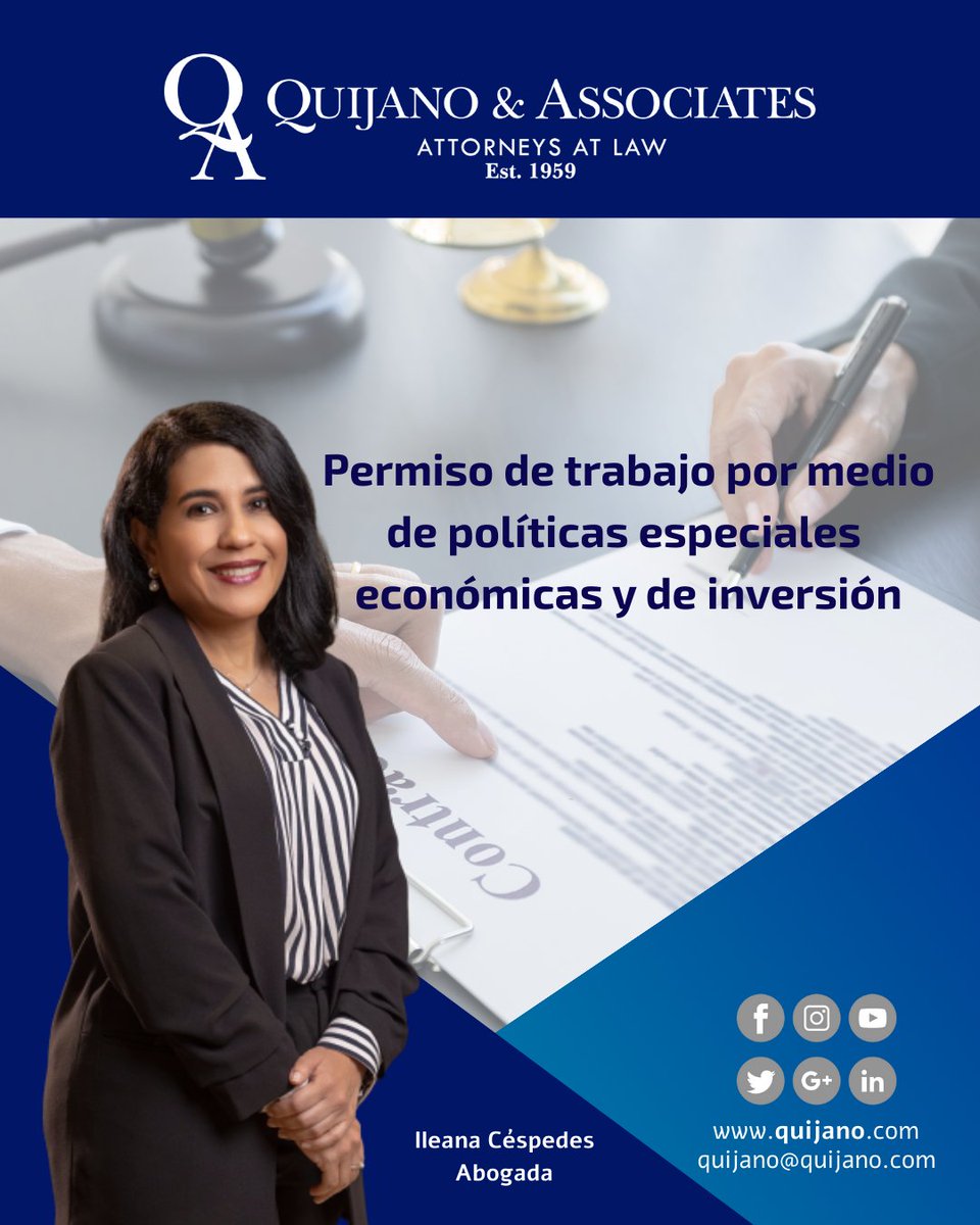 Te invitamos a leer el último artículo escrito por nuestra Asociada Senior, Ileana Céspedes, ya disponible en nuestro sitio web: quijano.com/permiso-de-tra……