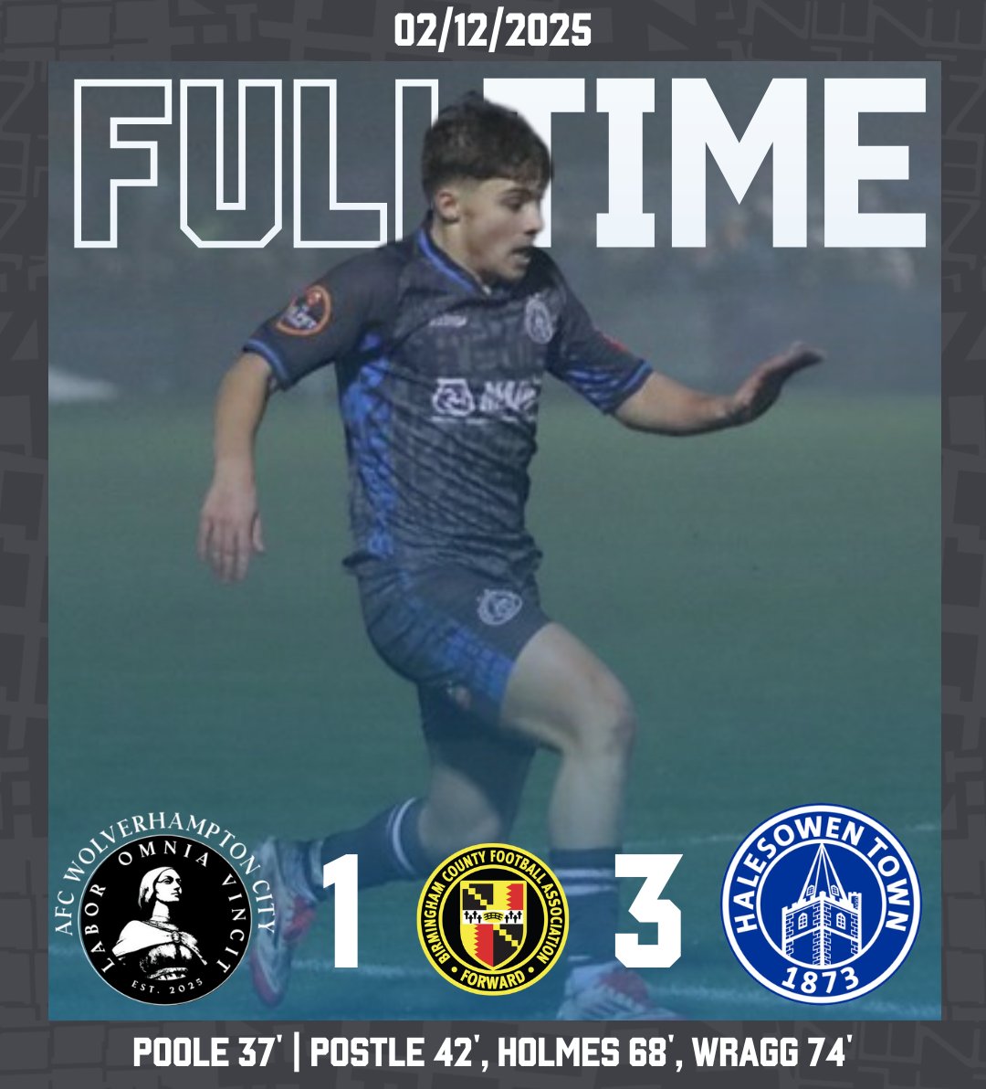 halesowentownfc's tweet photo. ⌚️| FULL TIME

📰 | The Yeltz go through to the Third Round of the Birmingham Senior Cup, as Postle, Holmes and Wragg's goals give us the win. The hosts made it tough in the first 45, but the second saw us dominate large spells and find the crucial goals.

#UpTheYeltz | #WOLHAL https://t.co/tHAl2VJ0pX
