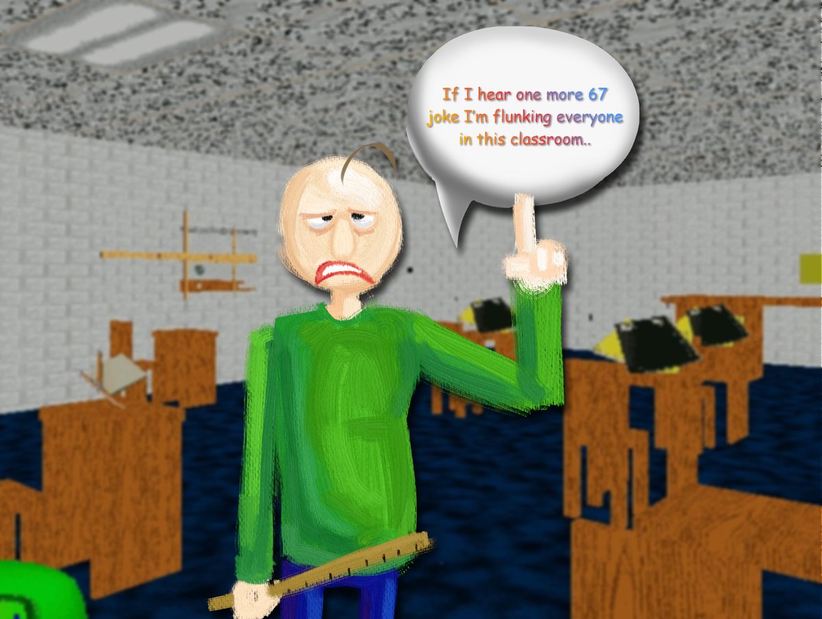 new_york_rose's tweet image. There was once a dream to be a teacher... Now a hollow shell of a man. 
[ #BaldisBasics / #Baldi ]