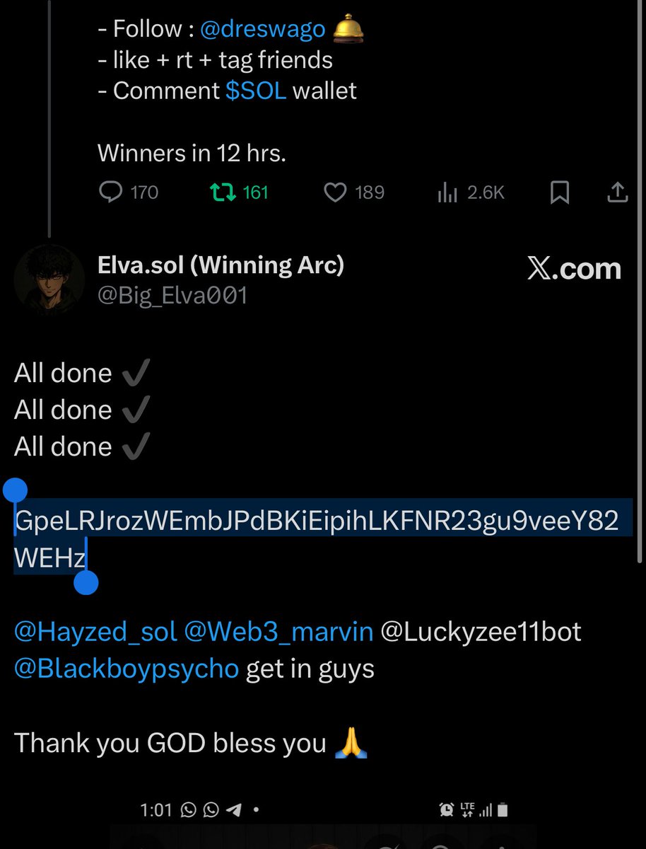 demolaW3's tweet photo. Congratulations you won @Big_Elva001
Check your wallet 🤩❤️ #Echowin https://t.co/iuw6N7y9Gg