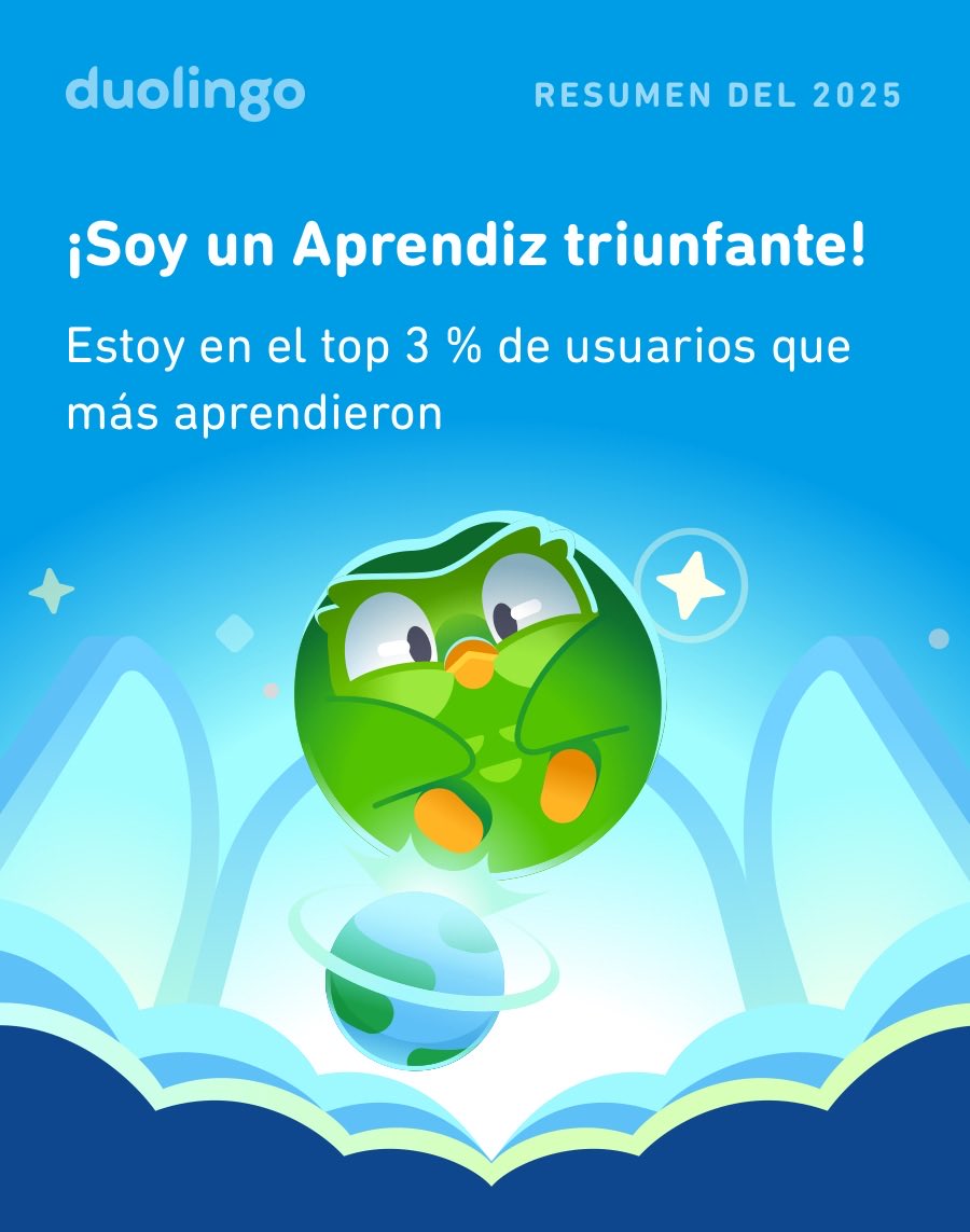 abiguz's tweet photo. ¡Miren cuánto aprendí en Duolingo este 2025! ¿Qué tal ustedes?  #Duolingo365 https://t.co/lG8xeS66YR