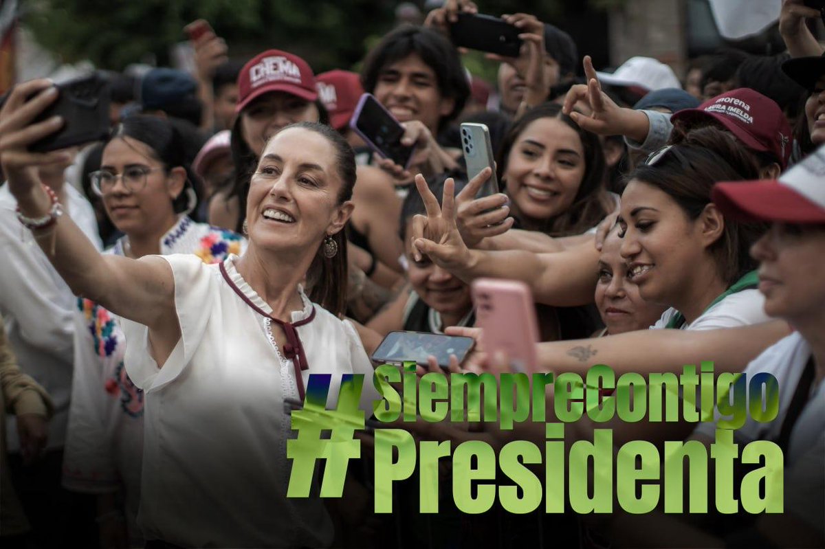 El liderazgo de nuestra presidenta es uno que no se eclipsa y que es imposible hacerle sombra por su enorme diámetro y envolvente humanismo hacia el pueblo el mismo al que pertenece y le responde plausible mente, ese amor reciproco nos motiva a gritar #SiempreContigoPresidenta