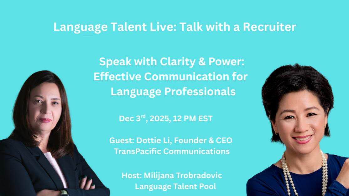 Mandarin_Voice's tweet image. Speak W/Clarity &amp;amp; Power: Effective Communication for Language Professionals! Be sure 2 attend it tmrw on LinkedIn Live:
linkedin.com/events/speakwi…
​#NonNativeEnglishSpeakers 
#LanguageProfessionals
​#AccentReduction 
​#AccentModification 
​#AccentNeutralization