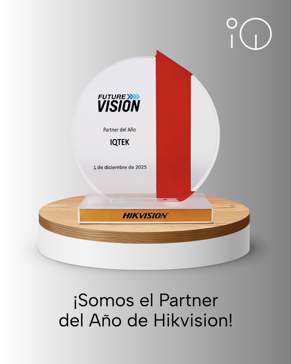 Iqtek_Solutions's tweet photo. Nos llena de orgullo compartir que hemos sido reconocidos como Partner del Año por Hikvision, uno de nuestros aliados estratégicos en soluciones de seguridad y tecnología.

#iQtek #partners https://t.co/iF2EXPqFyy