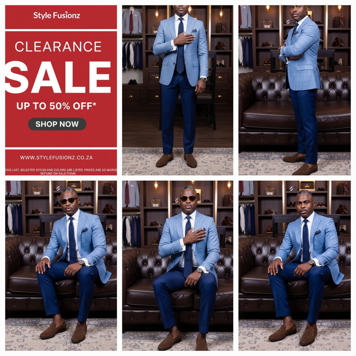Stylefusionz's tweet photo. #StyleFusionz Clearance Sale is still on!
Ready-to-wear suits 50% (Now only R1999.00).
We deliver nationwide and to selected countries.
Dm Henry for details: 
+27 817 335 213 
https://t.co/ZHUeuT8L1s📌 https://t.co/59nuM3c4LW