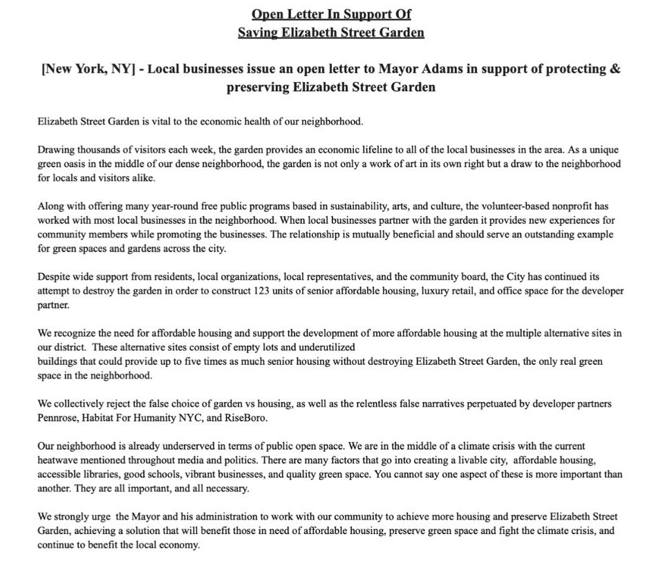 Elizabeth Street Garden tweet media