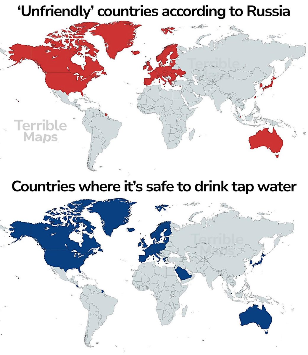 TerribleMaps's tweet image. Turns out Russia hates hydration