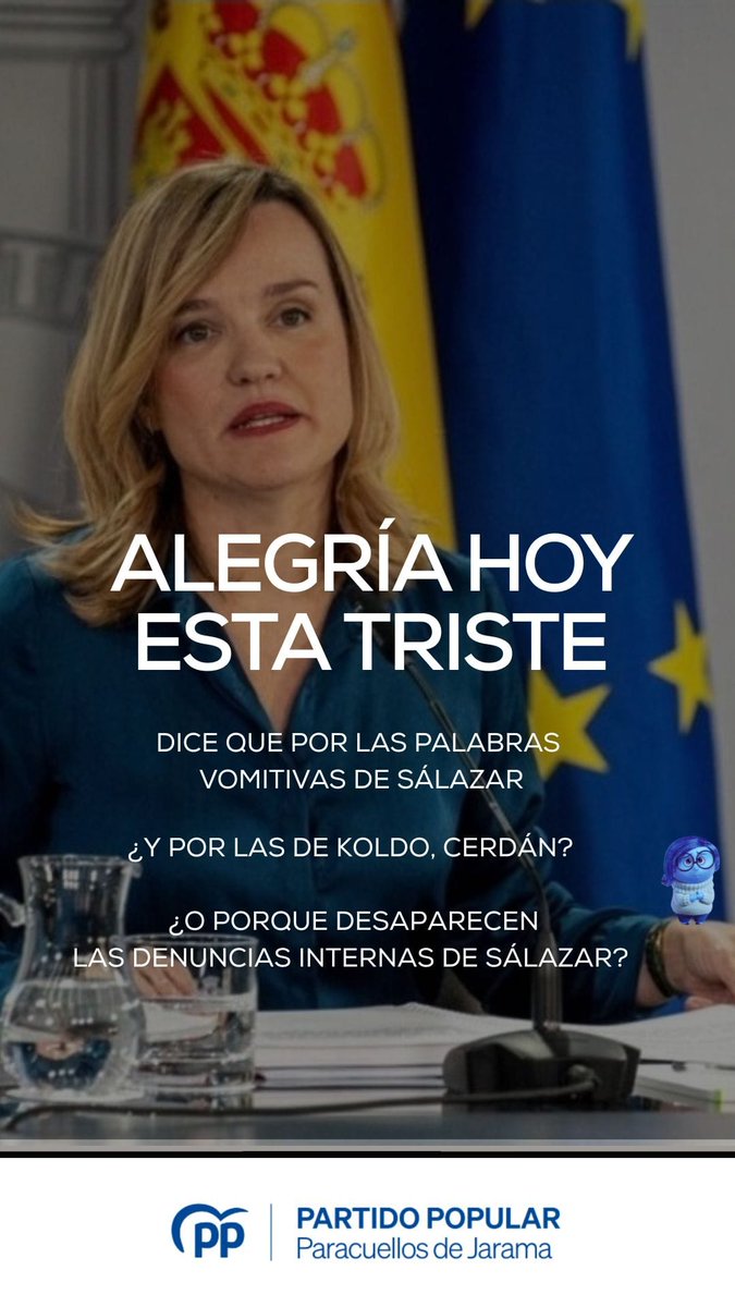 Alegría hoy está triste.....