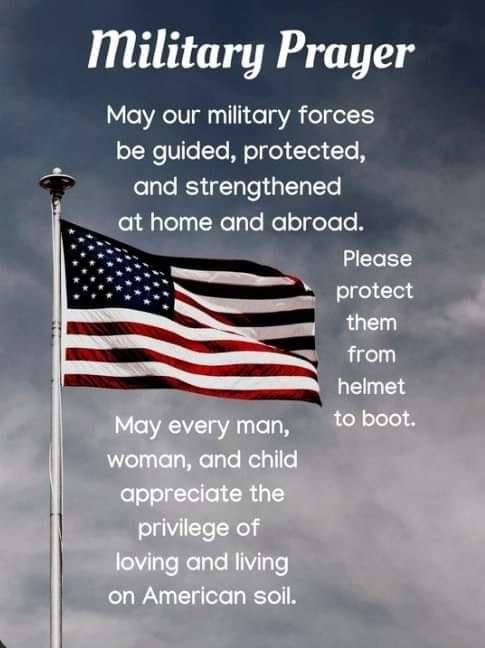 Military Prayer!!🇺🇸❤️

Q++