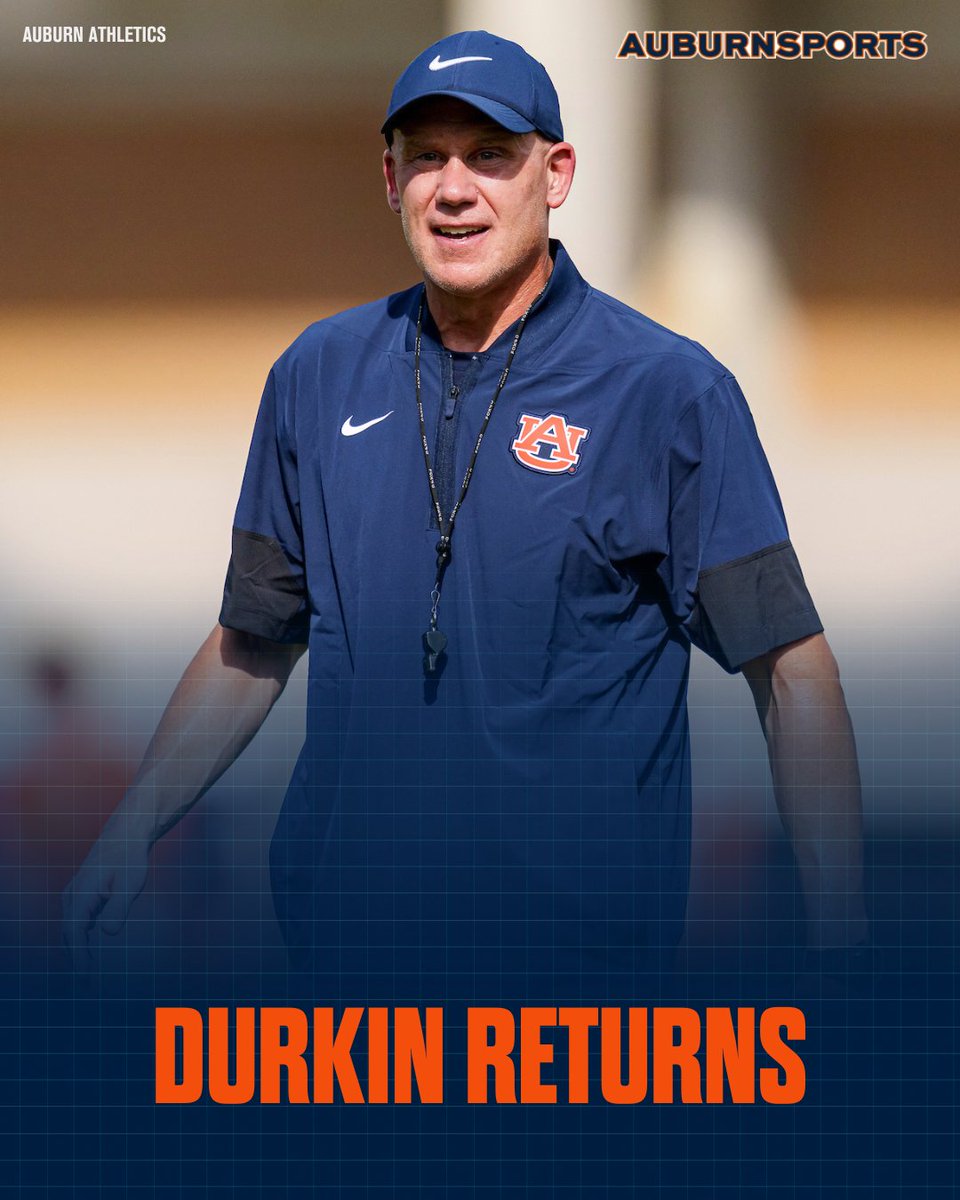 _JHokanson's tweet image. DJ Durkin will remain at Auburn as defensive coordinator under new head coach Alex Golesh, sources tell @AuburnOn3 

More at AuburnSports.com