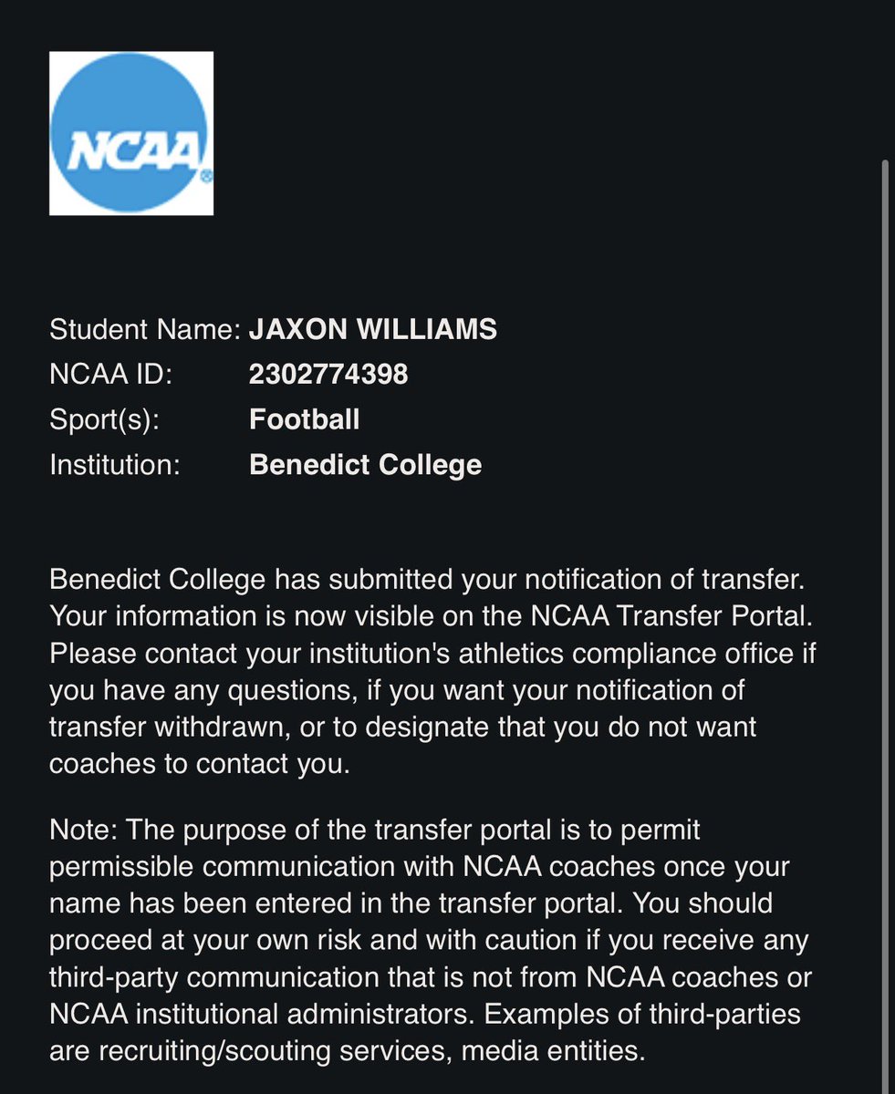 _JaxonW's tweet image. I will be entering the Transfer Portal with 2 years of eligibility left‼️