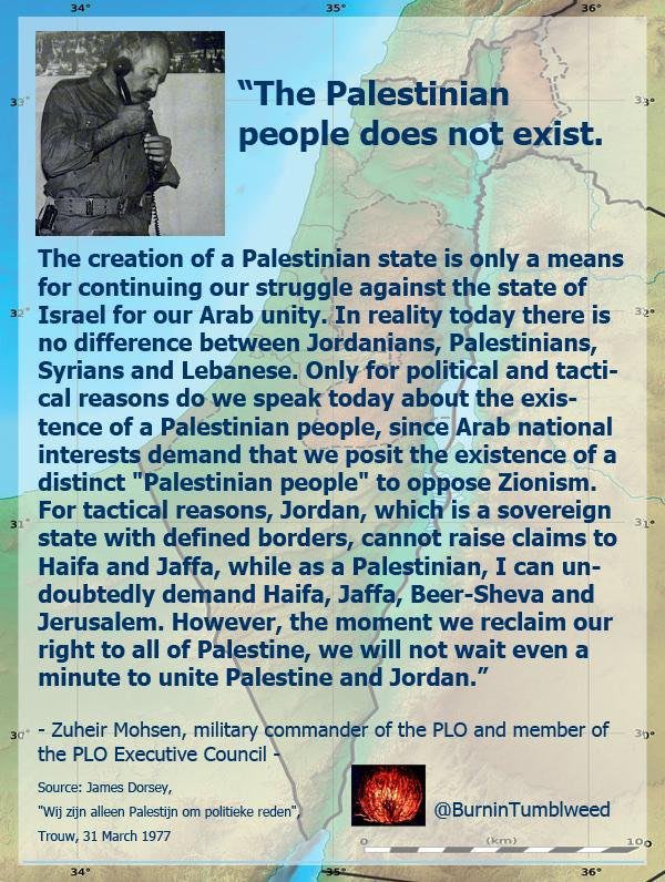 nistar33776's tweet photo. @GaganisVas @yes_we_cat @HamRadioJoe @itisjustmebabe @Berenger_x @P3ng1z @tim_fielding7 @darcy106046123 @bassie_hd @RabbiB24031 @grok @Ronbackonit @Qnsdad @reallhere @jvgraz @MikailBaskin @soc_justice1 @thechrislarsen @Ronisonit @Michael__Baskin @KnottSeeDonny @LetsMakANewDeal @realDavidGold17 @AlGhanadreh_2 @Birrigand @plebrockcap @E4BCLL @SallyWisemann @PepperWingate @JonahIvriAnochi @UN @artstop @acuriouslad345 @Comnsense2 @KnotSeeDonny @Thamesville @RobCapFinancial @DavidGo49819478 @X The #PLO admitted in 1977 that the #Fakestinian National Identity was fabricated by #disinformation to continue the genocidal Arab struggle to exterminate #Israel and undermine #Zionism. https://t.co/6CRF2v9AAO