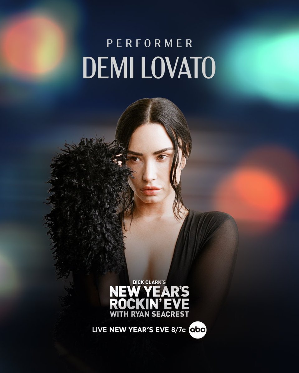 A New Year’s Eve to remember 🪩 <a href="/ddlovato/">Demi Lovato</a> is performing at this year’s <a href="/RockinEve/">New Year’s Rockin’ Eve</a> with <a href="/RyanSeacrest/">Ryan Seacrest</a>! Tune in 12/31 at 8/7c on <a href="/ABCNetwork/">ABC</a>! #RockinEve