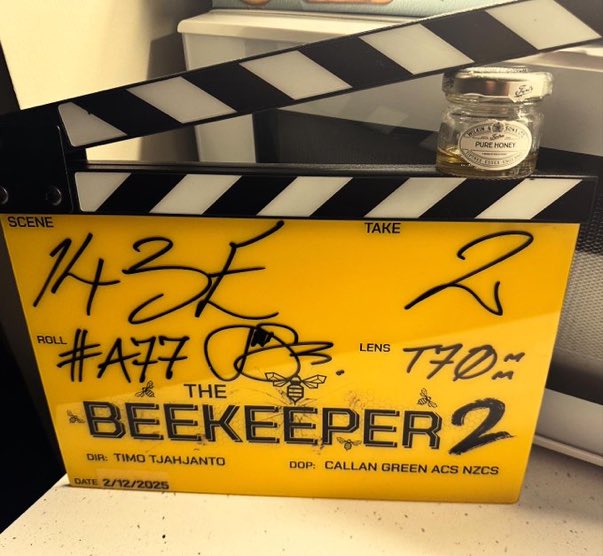 Production has wrapped on ‘THE BEEKEEPER 2.’

The film stars Jason Statham, Emmy Raver-Lampman, Jemma Redgrave, Jeremy Irons, Yara Shahidi, Pom Klementieff and Adam Copeland.

(via: @timobros)