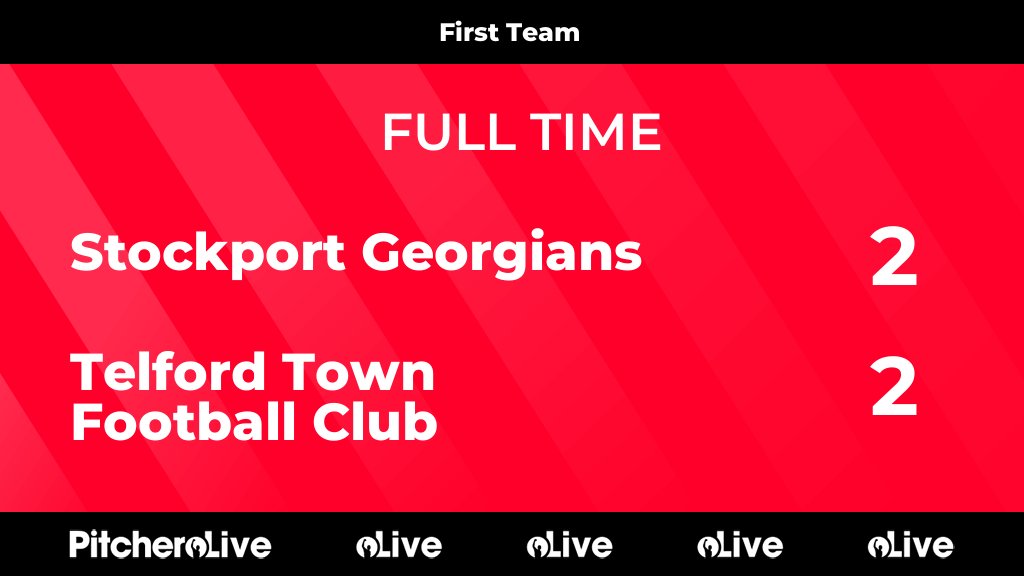 TelfordTownFC's tweet photo. The points are shared FULL TIME: Stockport Georgians 2 - 2 Telford Town Football Club
#STOTEL #Pitchero
https://t.co/UgzLNFdXlR https://t.co/sKEGBikFpQ