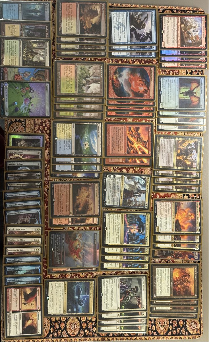 DarioCasey90's tweet photo. Hello I’m Dario Casati (Casey) and this Weekend I achieved 1st place at Destination Qualifier with ZOO, 8-1 #EternalWeekendEU 

MUs:

Boros 🐲🐲
Amulet 🐲☠️🐲
Necrodominance 🐲🐲
Boros 🐲🐲
Jeskai Control 🐲☠️🐲
Affinity ☠️🐲☠️
Amulet ☠️🐲🐲
Bant Control 🐲🐲
4c Blink 🐲🐲 https://t.co/oNvbKKjek9