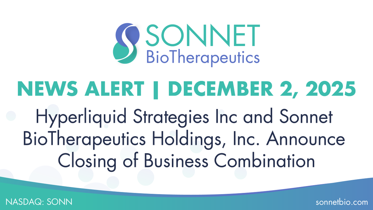 Sonnet Bio tweet media