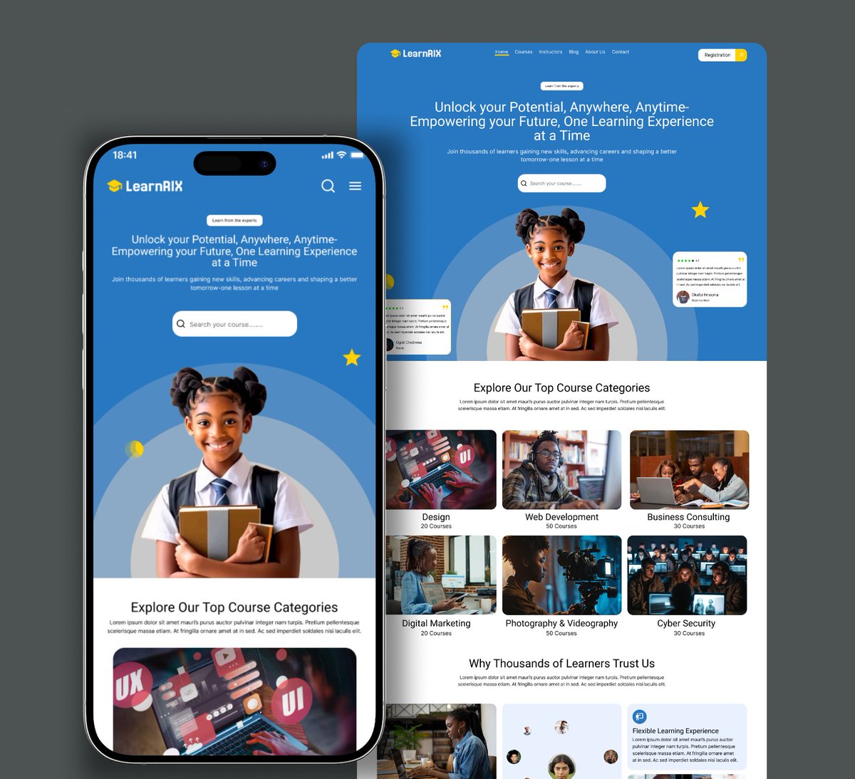 ChidiebereDiwe's tweet image. LearnRix is an online learning platform designed to empower individuals with in-demand digital skills. The platform offers a wide range of courses and training programs in areas such as technology, design, marketing, and more, helping learners stay ahead in today&apos;s digital world.