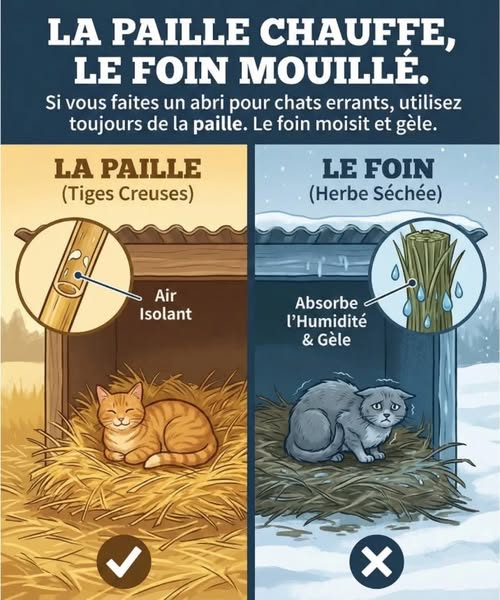 CHATS ERRANTS - 
Il y en a tant, si vous pouvez, pensez à eux, des abris, 
des caisses de polystyrène  formant une niche etc...Merci pour eux