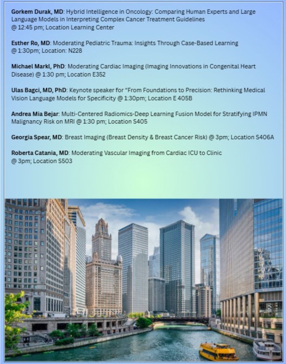 NURadiology's tweet photo. Big ideas, bold imaging. Yesterday’s RSNA speakers raised the bar! https://t.co/PzT0E2NcXW