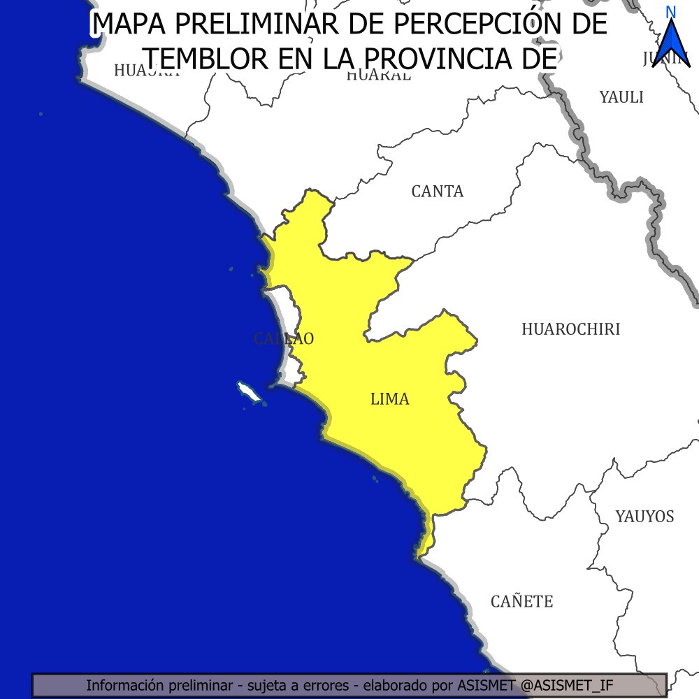 Asismet_IF's tweet image. EVENTO 2025-067
⚠️#Sismo en #Lima #Callao #Perú🇵🇪(17:06 02/12/2025)
📢¡Agáchese, cúbrase y sujétese!🚷

🫨Intensidad del #temblor: III leve🟣
🚦Magnitud estimada: 3,8±0,1
🗒️Coméntenos, ¿desde qué distrito lo sintió?