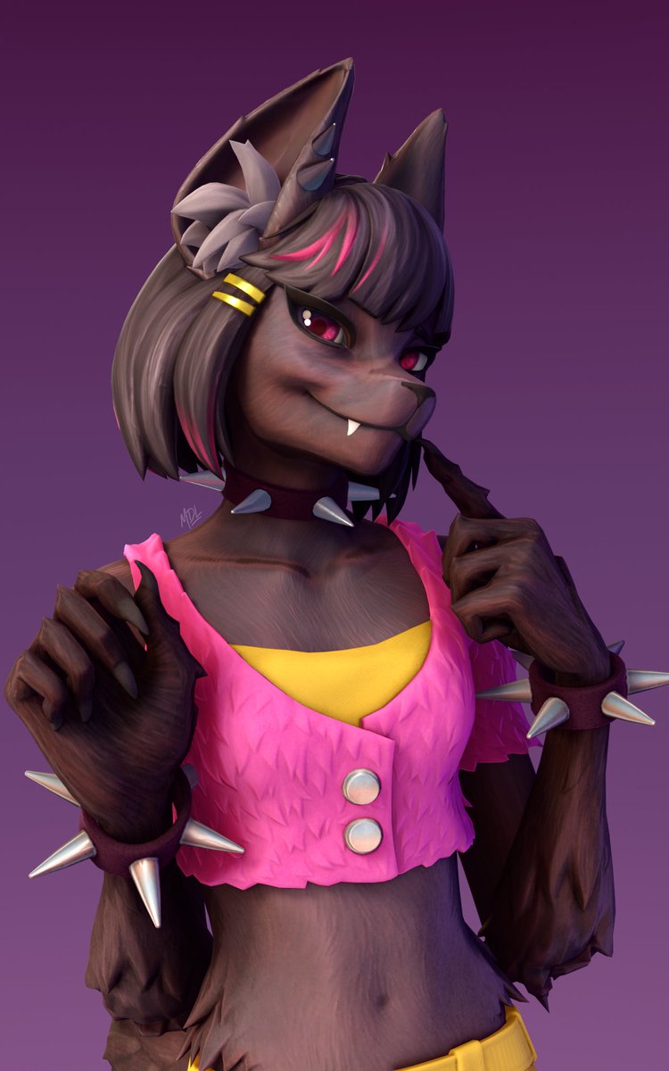 Lupa with a Wolf Snout!💜 #Fortnite #FortniteArt #FortniteSeven