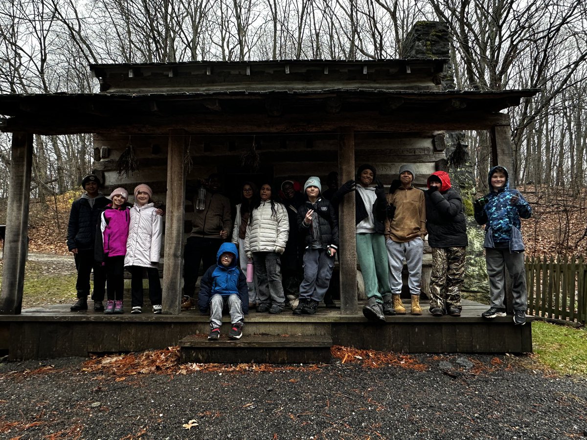 CCPS_ODS's tweet image. West MS week 1: purple group visited the Martin Cabin #ODSchangetheworld