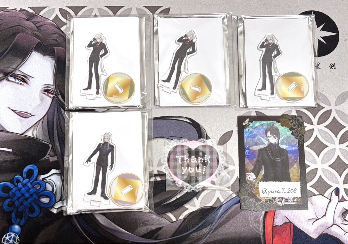 交換】 刀剣乱舞 大本丸博 スクエア缶バッジ ミニアクスタ 全身クリア