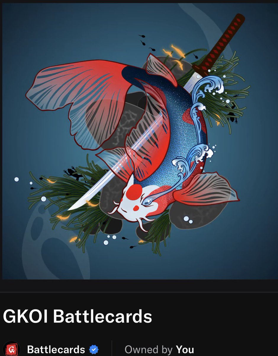 Dobbins_'s tweet image. Just minted my @gkoi0x Excited about this team and what they are building. Cannot wait to get in the Training Room!