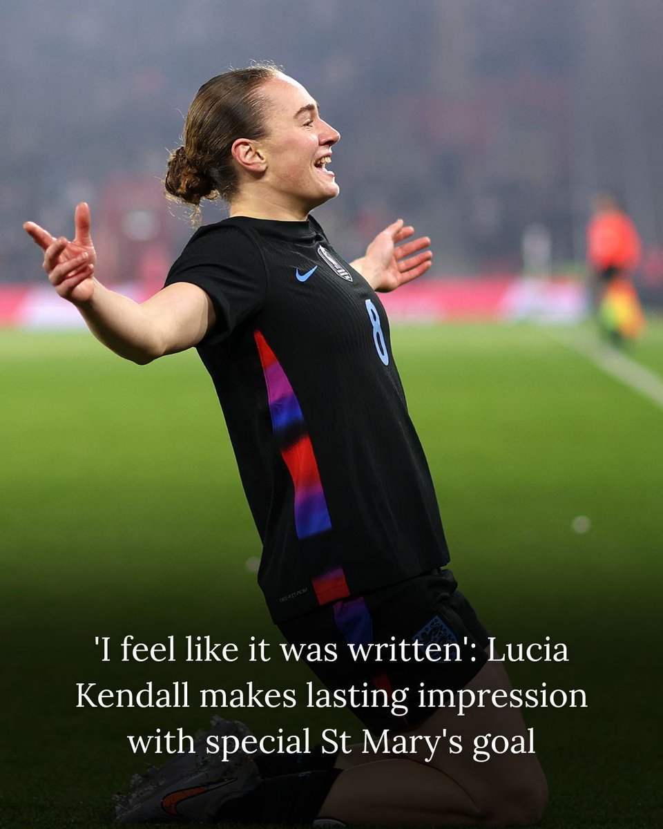 Lucia Kendall scored her first England senior goal as England beat Ghana 2-0 tonight. The former Southampton midfielder celebrated at the ground that shaped her, St Mary's. 

#Lionesses 
thecutback.com/p/lucia-kendal…